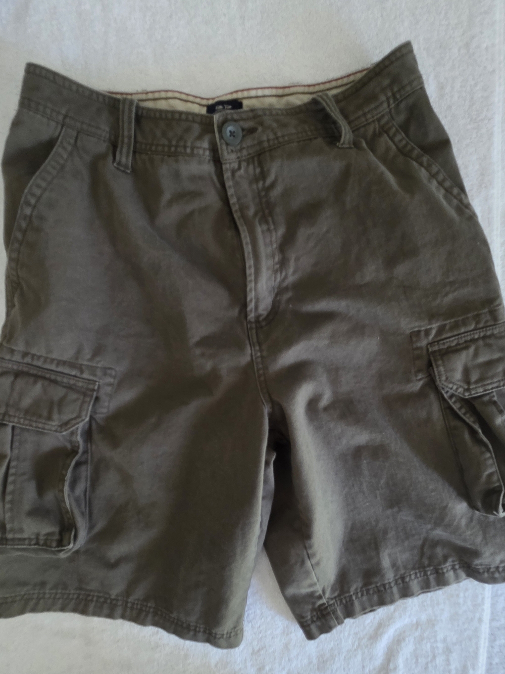 Bailey's Point Olive Brown Cargo Shorts Size 32